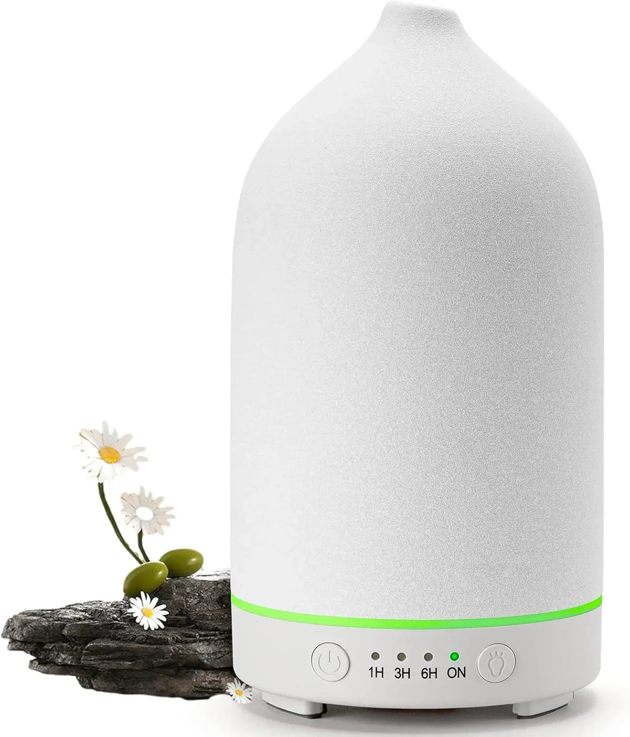 Ceramic Diffuser 100ml Essential Oil Diffusers Aromatherapy Ultrasonic Humidifier Timer 7 LED Colors  Lights For Home Office