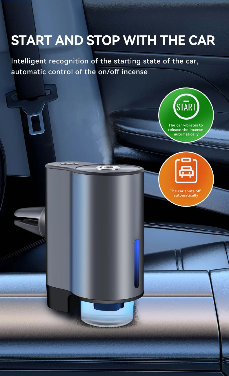 Humidifier Essential Oil Diffuser Car  Fragrance Car Air fresheners with Three Adjustable